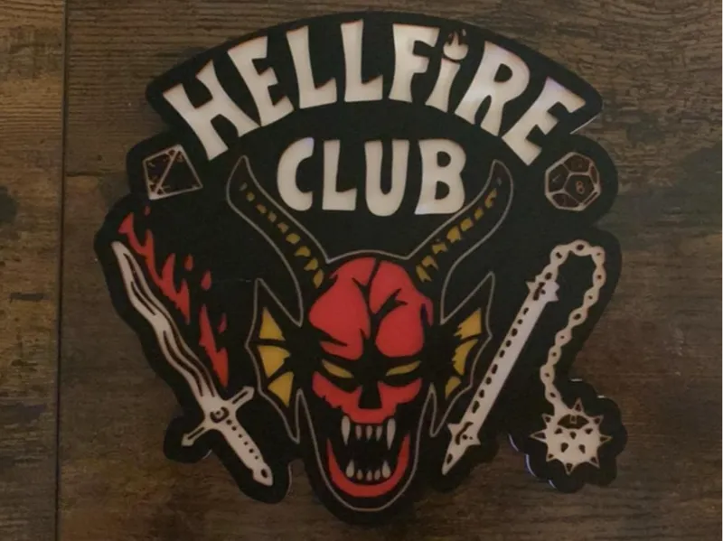 Hellfire club sign no AMS Multi Color and AMS