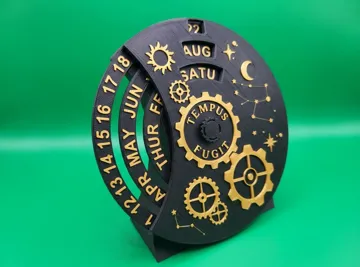 Letrero o emblema decorativo: PERPETUAL CALENDAR — vista de referencia 5