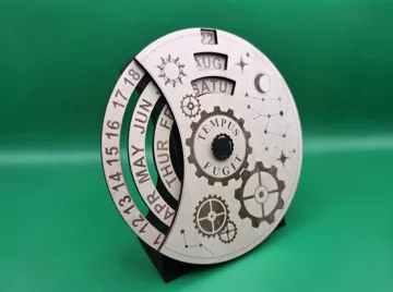 Letrero o emblema decorativo: PERPETUAL CALENDAR — vista de referencia 4