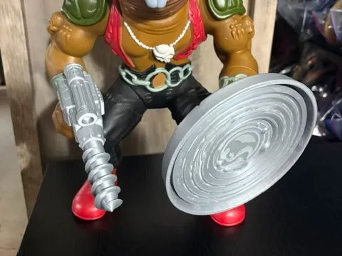 TMNT Bebop Drill Gun & Shield for Jumbo 13"