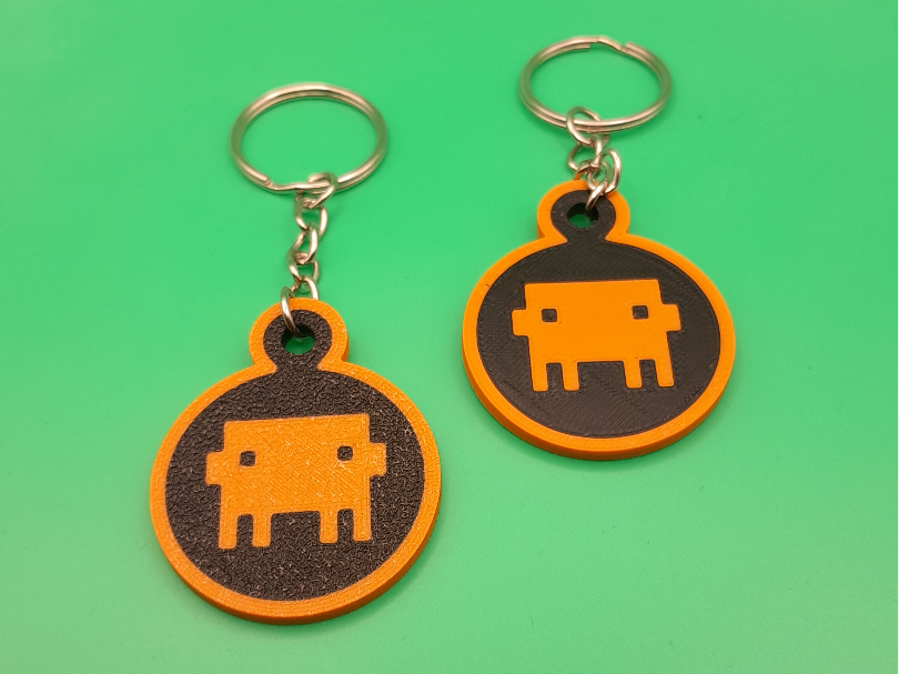 Claude Mascot Keychain — AI Fan Charm