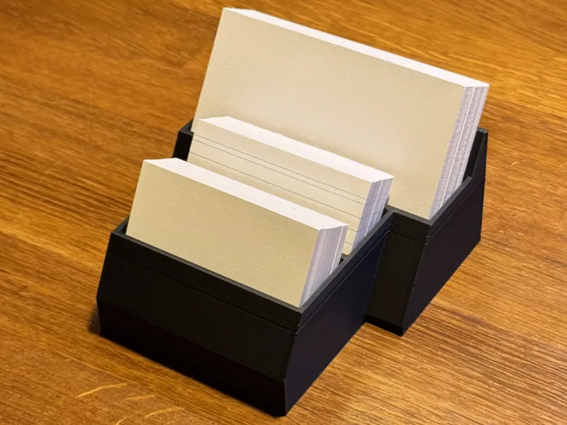 Slanted Index Card Holder for A7 & A8 Cards