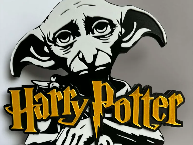 Harry Potter & Dobby Logo - Wall Art - AMS Ready