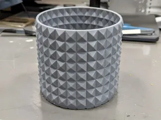Textured plant pot
