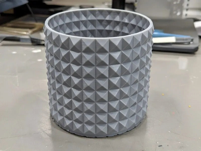 Textured plant pot