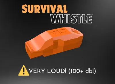 Ultimate Survival/Emergency Whistle - LESS THAN 5g