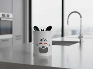 Grocery bag holder - Dispenser Funny Dog Cartoon
