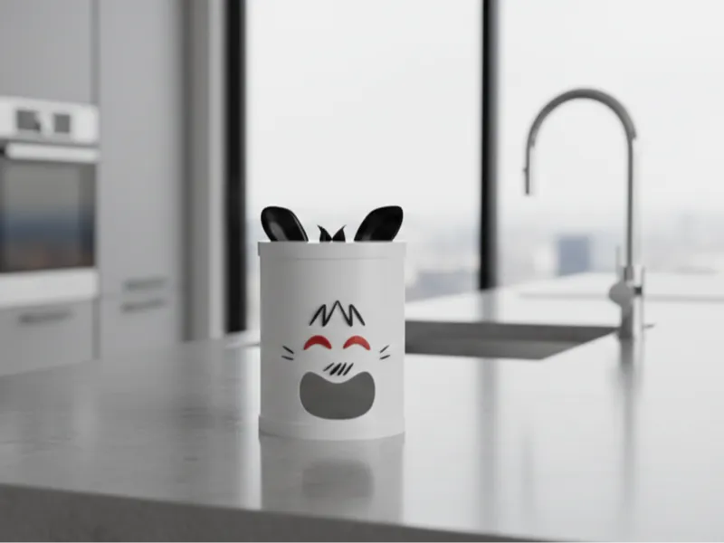 Grocery bag holder - Dispenser Funny Dog Cartoon