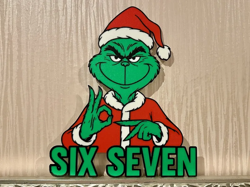Grinch "67" Sign Christmas Decoration