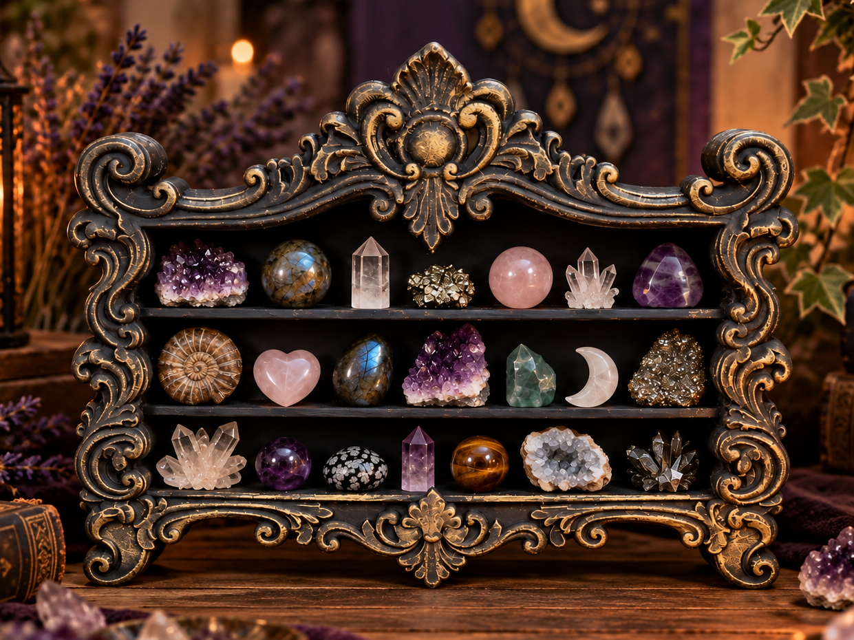 Barockes Mini-Regal für Deko und Sammlungen - 1
