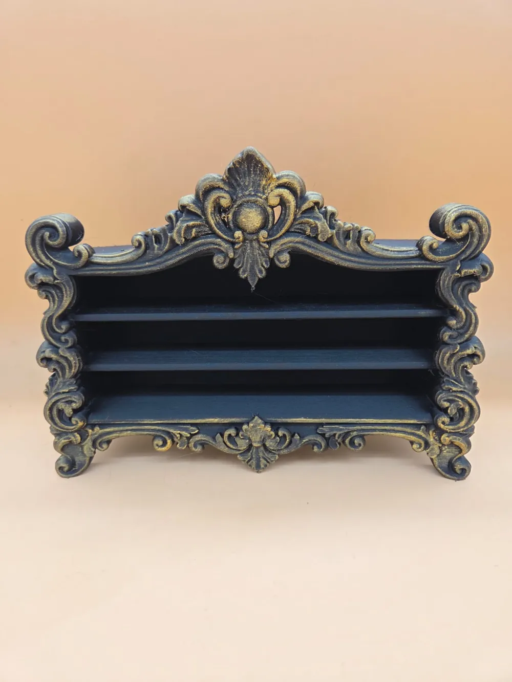 Baroque mini shelf for decor and collections - Free 3D Print Model ...
