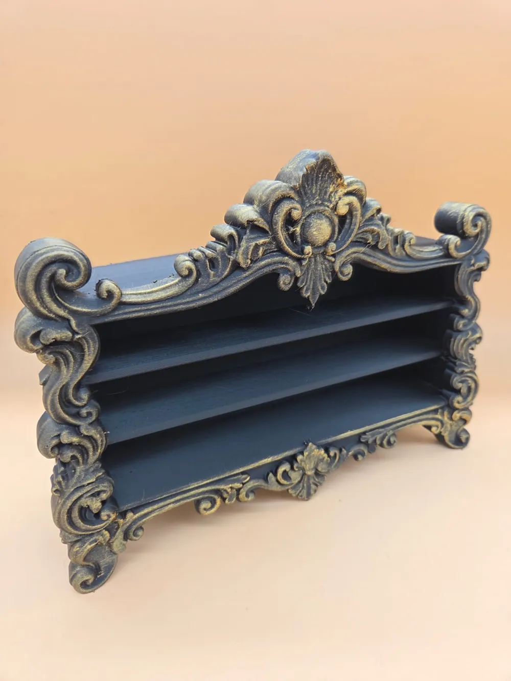 Baroque mini shelf for decor and collections - Free 3D Print Model ...