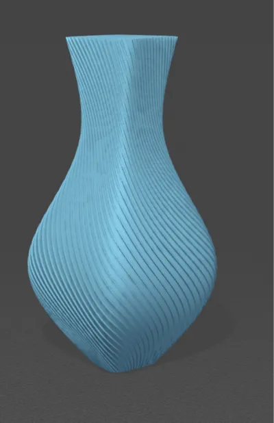 Vintage Spiral Vase