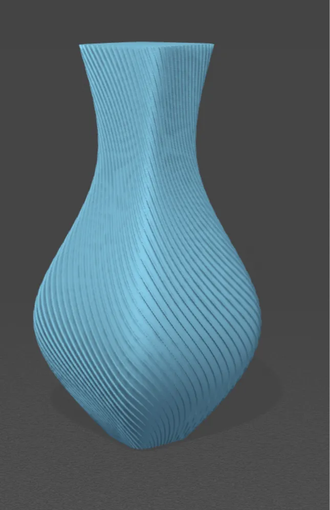 Vintage Spiral Vase