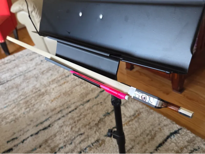 Music stand shelf/pencil holder