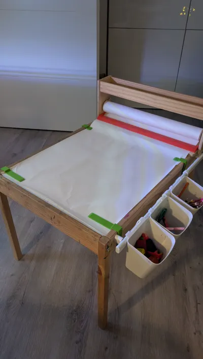 IKEA Laett Lätt Painting Table Paper Roll Guide
