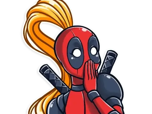 Lady Deadpool Giggling
