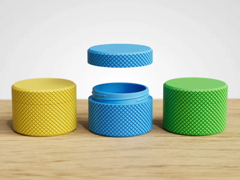 Knurled Container