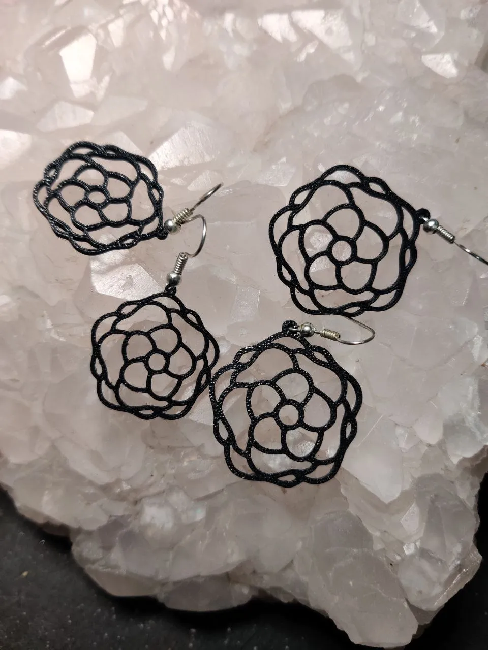 Bloom Loop — Minimalist Flower Earrings view 2