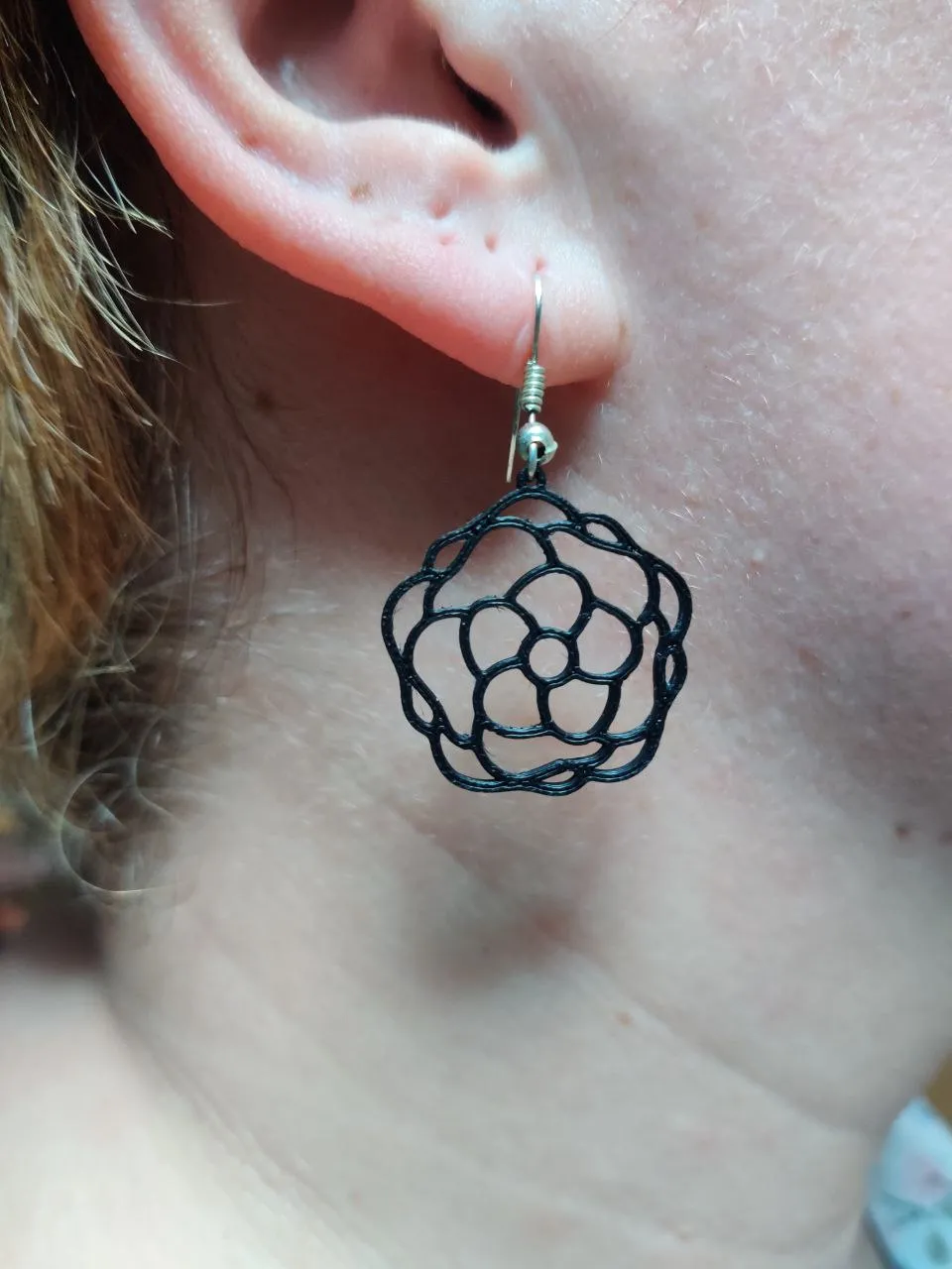 Bloom Loop — Minimalist Flower Earrings view 4