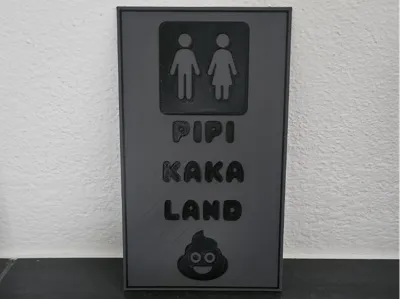 Potty Land Sign