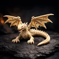 Epic Fantasy Dragon Miniature Tabletop Scale 120%
