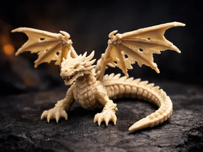 Fantasy Dragon Miniature – Tabletop Scale