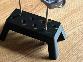 Paint stand - priming/painting with bamboo skewers
