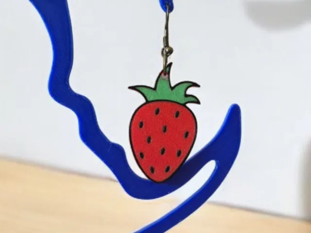 Sweet Strawberry Multicolor Earrings