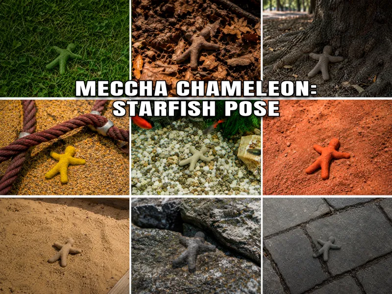 Meccha Chameleon: Starfish Pose Character
