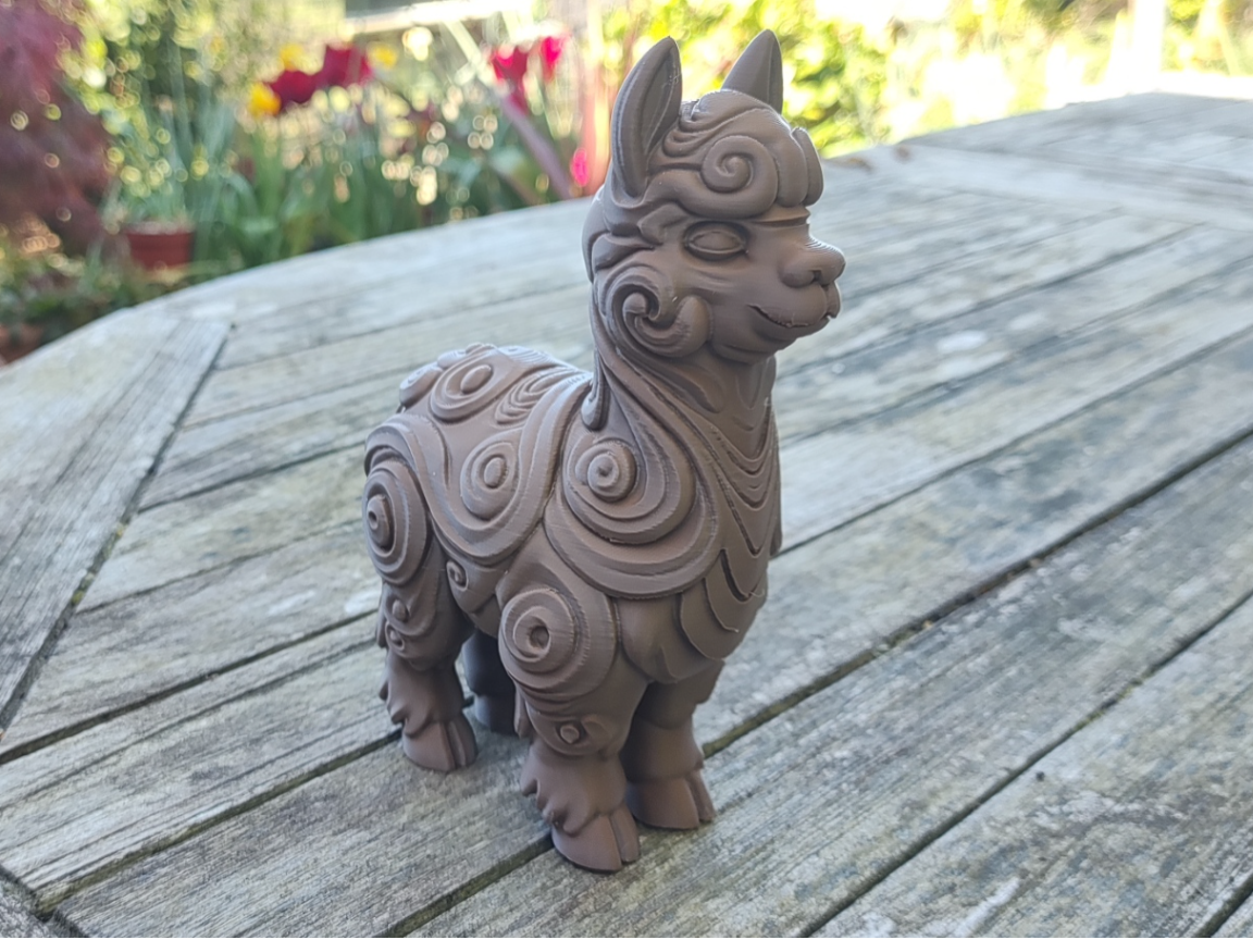 Baroque Alpaca / Llama Figurine