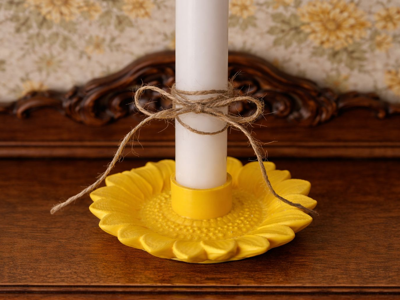 Sunflower Candle Holder – Decorative Plate