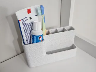 Toothbrush & Toothpaste Holder
