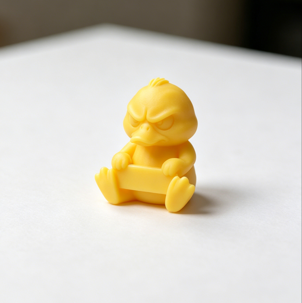 Miniatura 2 do modelo 3D grumpy Duck with slogan