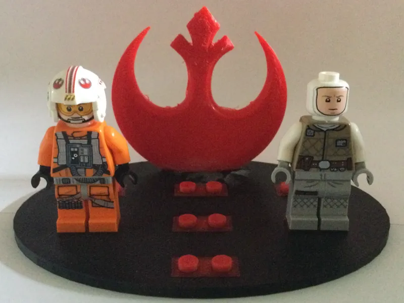l3go & starwars inspired minifig stand