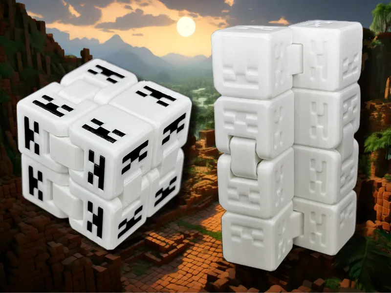 Minecraft Fidget Cube: Skeletons