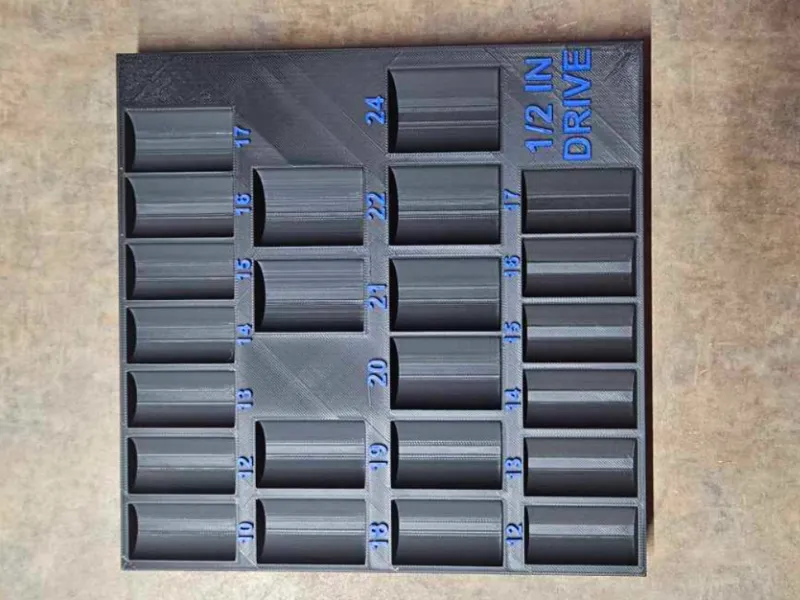 1/2 in drive socket organizer kobalt 300 piece set