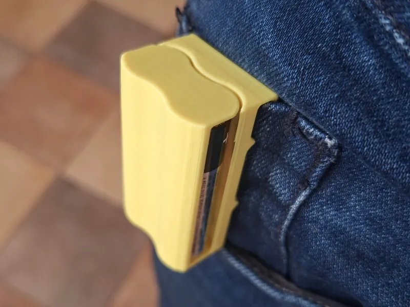 Dual AA Battery Clip (Belt, strap, pocket, etc.)