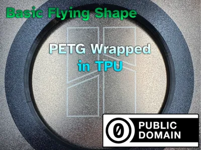Flexible Frisbee Rigid Center by Public Domain