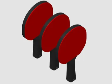 Table Tennis Keychain