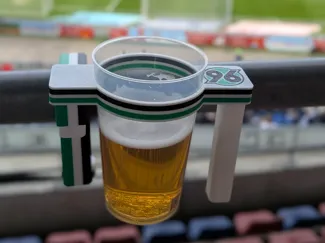 Hannover 96 Becher-Halterung mit Klemme