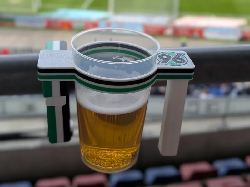 Hannover 96 Becher-Halterung mit Klemme