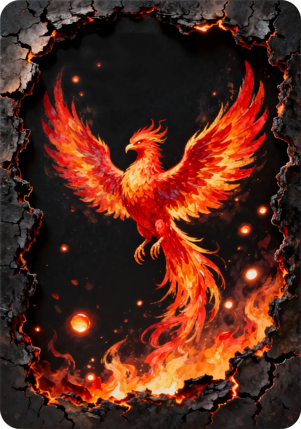 Chroma Canvas phoenix——Color Print Generator Phoenix 3D Relief Print ...