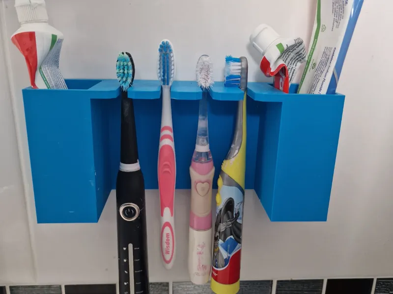 tooth brush/paste holder