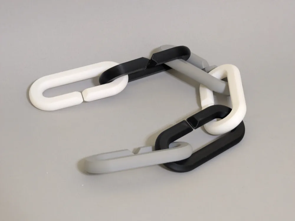 Oversized Chain Links - Fast Print, No Supports - Free 3D Print Model ...