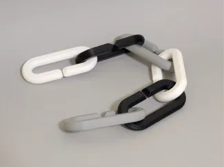 Oversized Chain Links  - Fast Print, No Supports