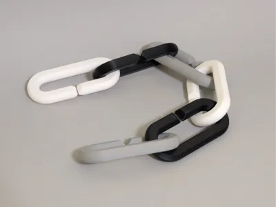 Oversized Chain Links  - Fast Print, No Supports