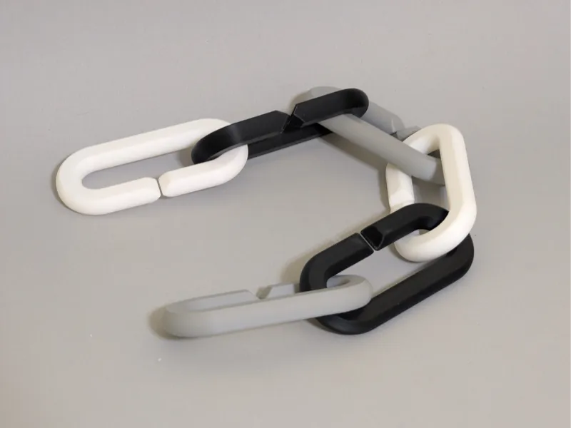 Oversized Chain Links  - Fast Print, No Supports