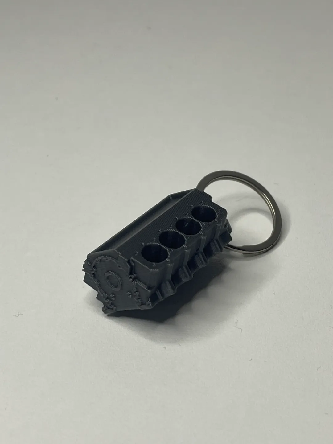 Engine block V8 keychain view 4