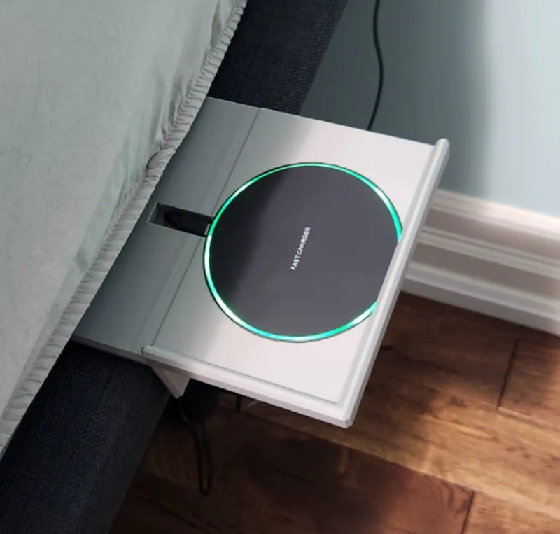 Bed Side Tray Phone Holder for Wireless Charger